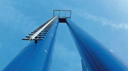 Freistehende Stahlschornsteine für Industrie und Gewerbe