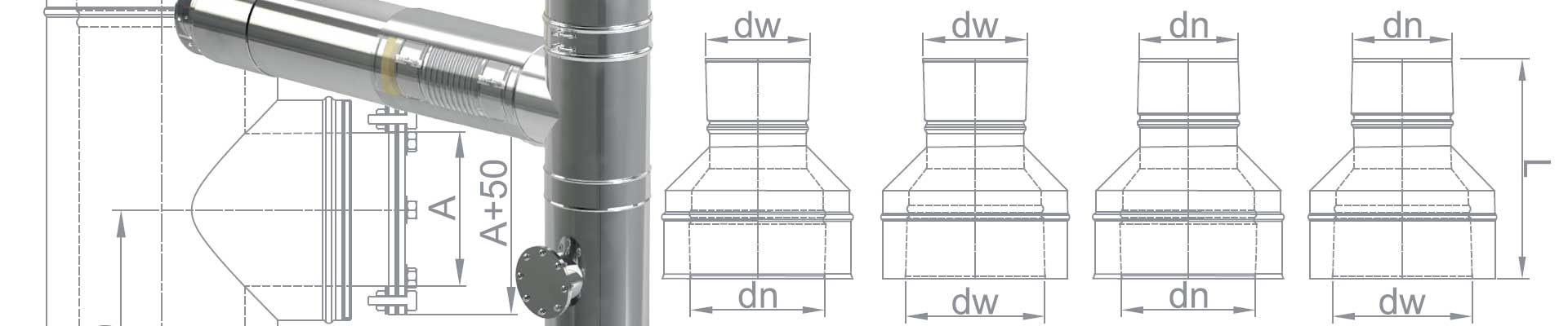 MK Power doppelwandiges konisches Abgassystem